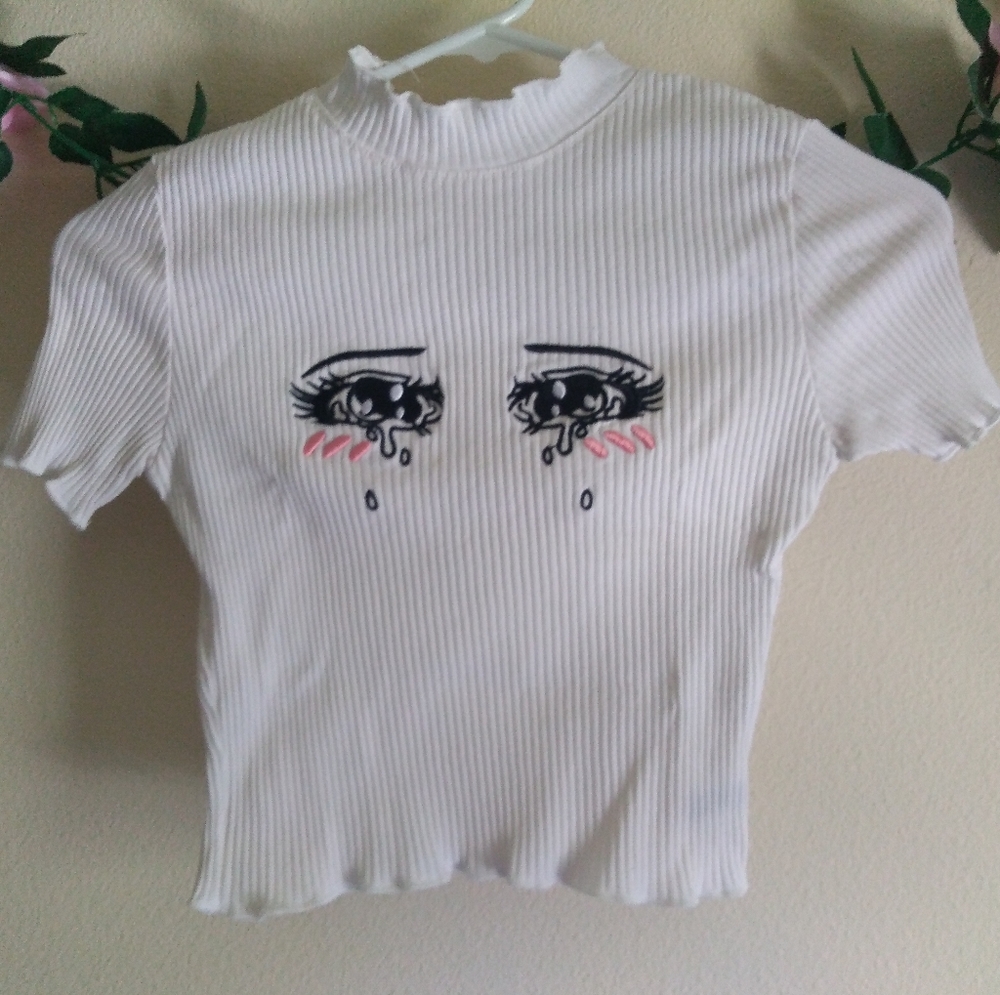 White Crybaby Short Sleeve Tee